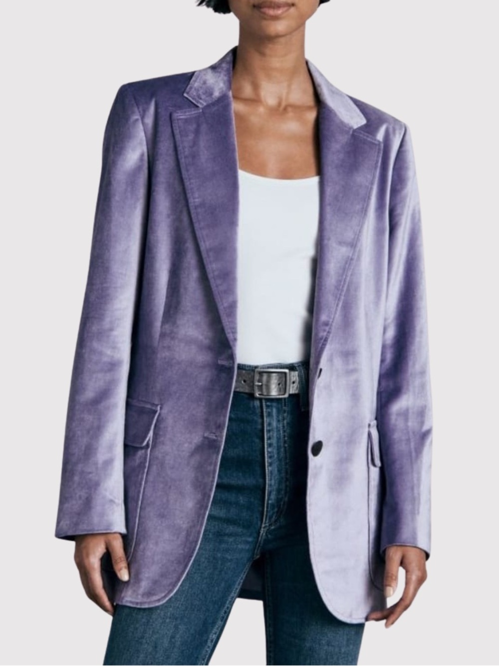 rag & bone Lavender Velvet Blazer